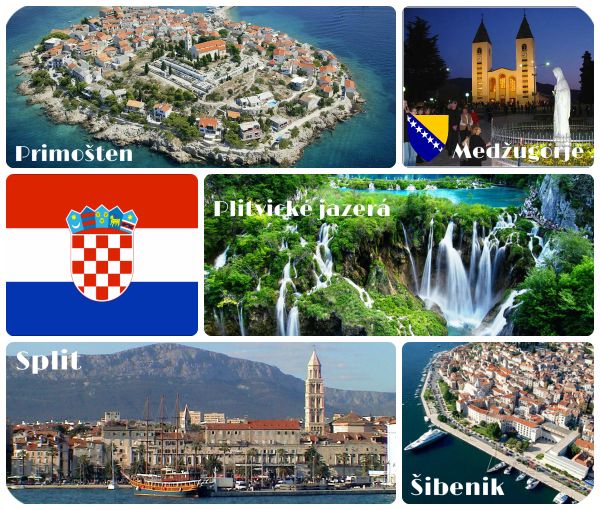 Chorvatsko s nadpismi a oramovanim mensi